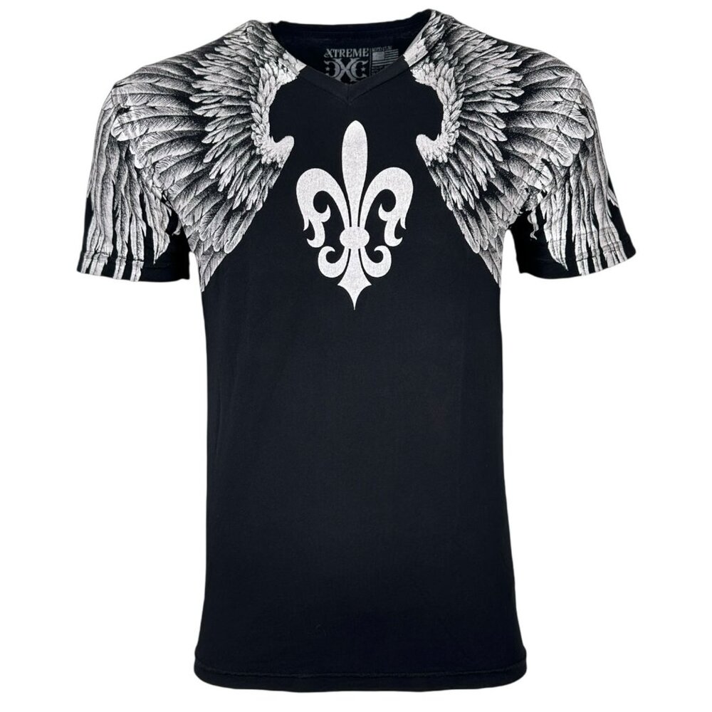 Xtreme Couture By Affliction Men's T-shirt Aerosmith V-neck